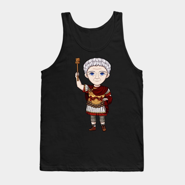 Claudius the Conqueror: A Majestic Design Celebrating the Military Triumphs of Rome's Emperor Tank Top by Holymayo Tee